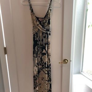 Hale Bob Vintage Long Printed Dress, Size S